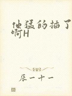 他猛的插了进去啊H