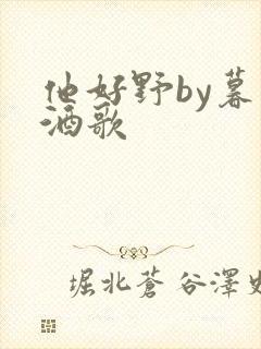 他好野by暮色酒歌封面