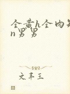 全黄h全肉短篇n男男