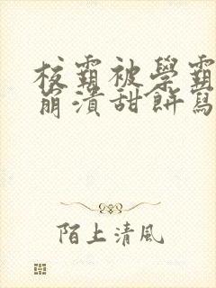 校霸被学霸玩到崩溃甜饼写手