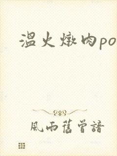 温火炖肉pop封面