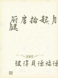 厨房抬起月月的腿封面