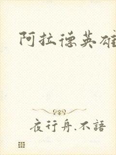 阿拉德英雄传封面