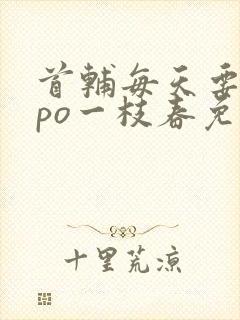 首辅每天要不够po一枝春免费阅读