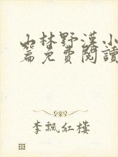 山林野汉小说全篇免费阅读