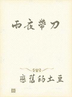 雨夜带刀封面