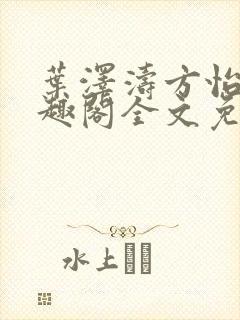 叶泽涛方怡梅笔趣阁全文免费阅读封面