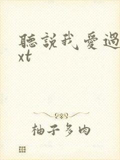 听说我爱过你txt