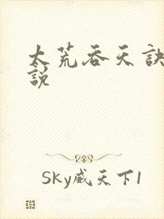 太荒吞天诀 小说