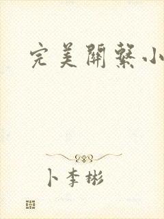 完美关系小说封面