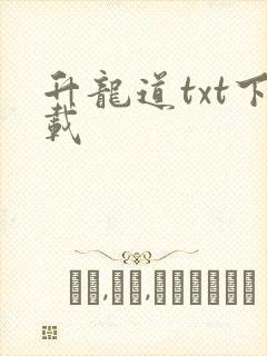 升龙道txt下载