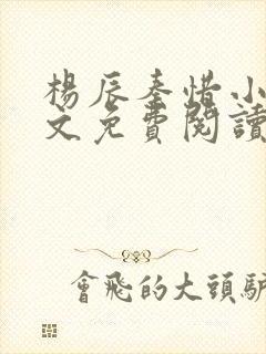 杨辰秦惜小说全文免费阅读最新