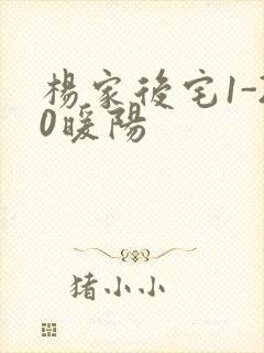 杨家后宅1-20暖阳封面