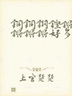 铜铜钢铿锵锵锵锵锵锵好多少阅读