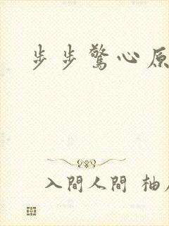 步步惊心原著