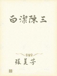 白洁陈三封面