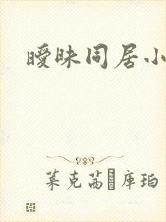 暧昧同居小说封面