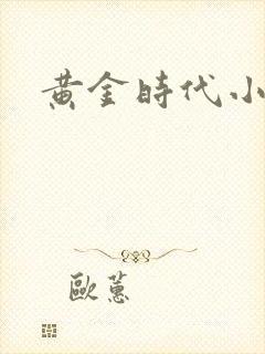 黄金时代小说封面