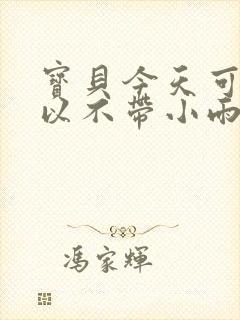 宝贝今天可不可以不带小雨伞