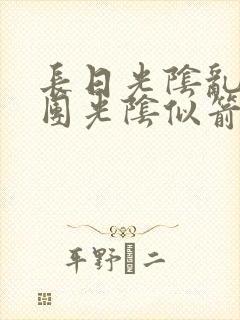 长日光阴乱作一团光阴似箭时渺