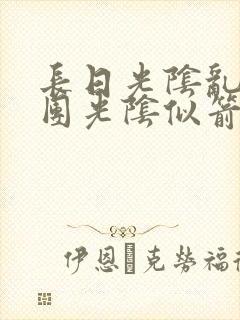 长日光阴乱作一团光阴似箭教主封面