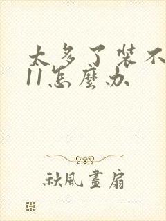 太多了装不下h11怎么办