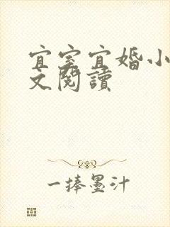 宜室宜婚小说全文阅读封面