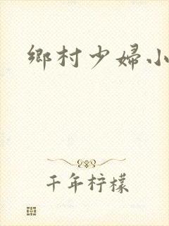 乡村少妇小说