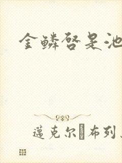 金鳞启是池中物