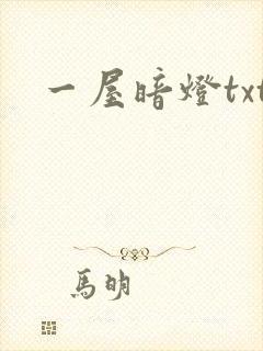 一屋暗灯txt