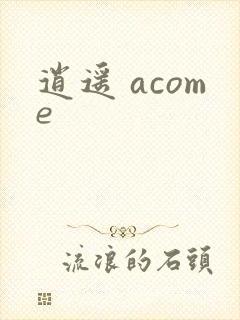 逍遥 acome封面