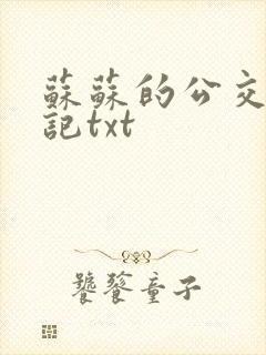 苏苏的公交车日记txt