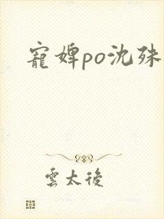 宠婢po沈殊辞封面