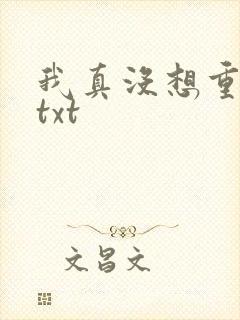 我真没想重生啊txt