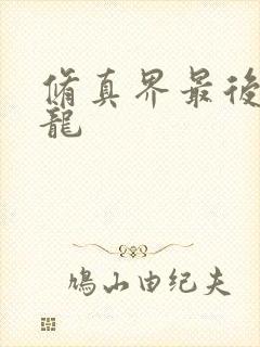 修真界最后一条龙封面
