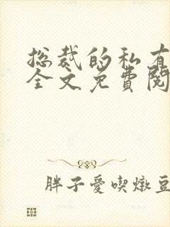 总裁的私有宝贝全文免费阅读