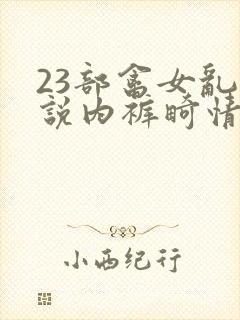 23部禽女乱小说内裤畸情视频封面