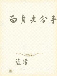 白月光分手日常封面