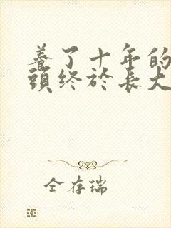 养了十年的小丫头终于长大了