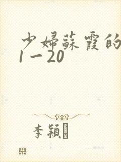 少妇苏霞的沉沦1一20