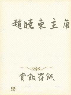 赵晓东主角小说