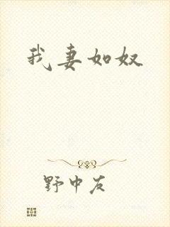 我妻如奴封面