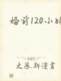 婚前120小时封面