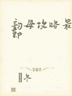 韵母攻略最新章节封面