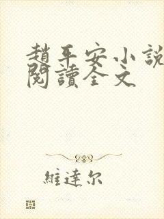 赵平安小说免费阅读全文