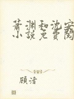 萧渊和沈安安的小说免费阅读