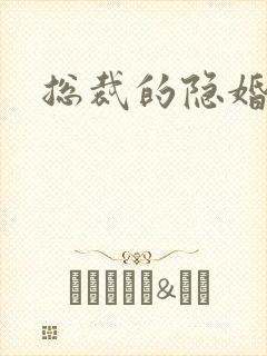 总裁的隐婚新娘封面