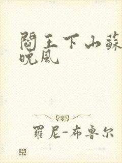 阎王下山苏文陆晚风封面