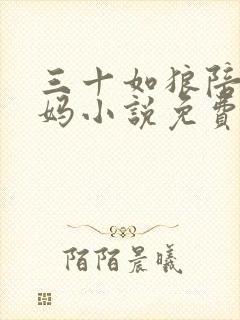 三十如狼陪读妈妈小说免费阅读封面