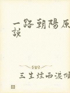 一路朝阳原著小说
